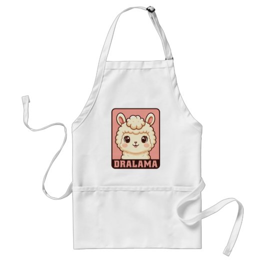 Tablier Conception d'illustration de lama mignon (Devant)