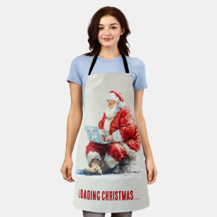 Tablier Conception drôle de Noël avec Santa en chargement
