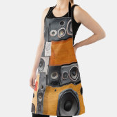 Tablier Conception du mur du haut-parleur de musique rétro (Insitu)