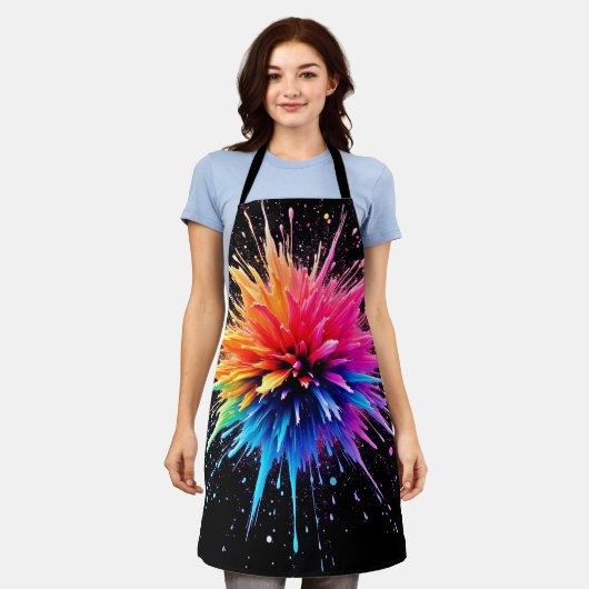 Tablier Conception dynamique des explosions de couleurs (Porté)
