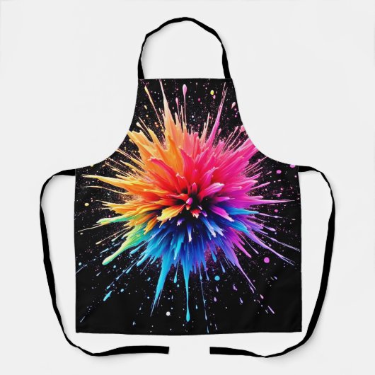 Tablier Conception dynamique des explosions de couleurs (Recto)