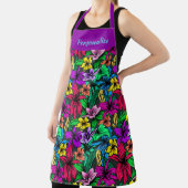 Tablier Conception florale de fleurs d'hibiscus tropical d (Insitu)