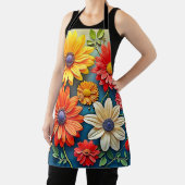 Tablier Conception florale dynamique de l'Imaginaire (Insitu)