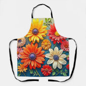 Tablier Conception florale dynamique de l'Imaginaire (Recto)