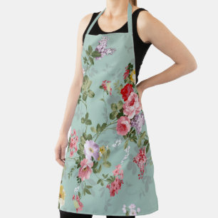 Tablier Conception florale Vintage et verte