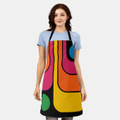 Tablier Conception géométrique de style rétro des années 7 (Porté)