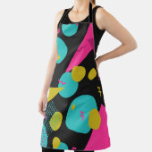 Tablier Conception géométrique Memphis des années 80 rétro (Insitu)