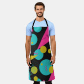 Tablier Conception géométrique Memphis des années 80 rétro (Porté)