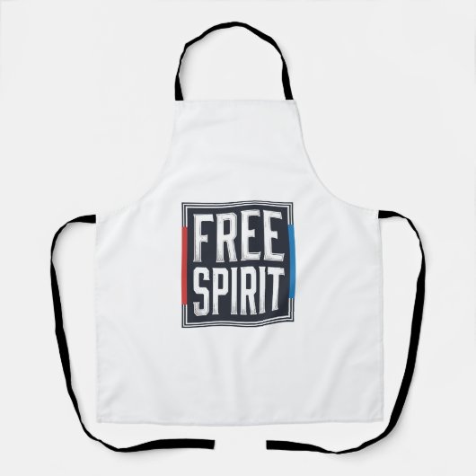 Tablier Conception Graphique Boîte Esprit Libre Patriotiqu (Recto)