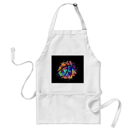 Tablier Conception Graphique de Basket-ball Vintage Baske (Devant)