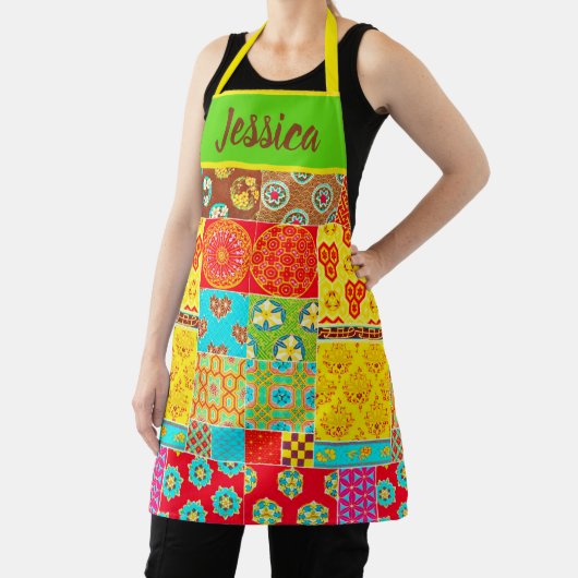 TABLIER CONCEPTION JAPONAISE CLASSIQUE MOTIF QUILLE APRON (Insitu)