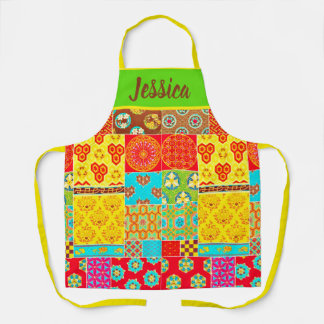 TABLIER CONCEPTION JAPONAISE CLASSIQUE MOTIF QUILLE APRON