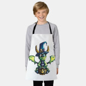 Tablier Conception magique du dragon d'Halloween (Porté)