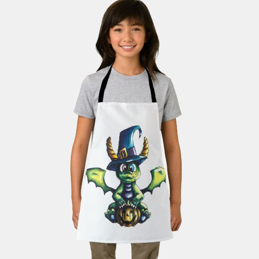 Tablier Conception magique du dragon d'Halloween (Insitu)