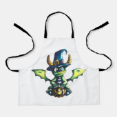 Tablier Conception magique du dragon d'Halloween (Recto)