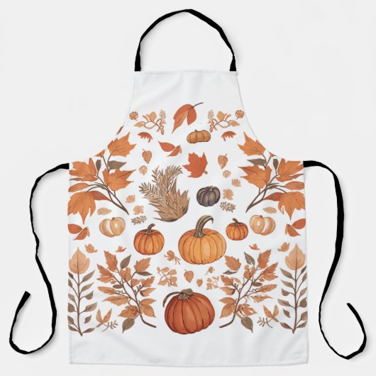 Tablier Conception motif d'automne (Recto)