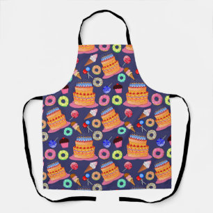 Tablier Conception Motif de pâtisserie de gâteaux d'annive