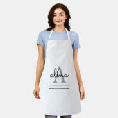 Tablier Conception personnalisée simple Monogramme (Porté)