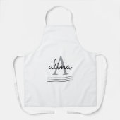 Tablier Conception personnalisée simple Monogramme (Recto)