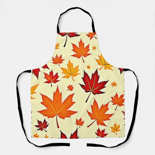 Tablier Conception sans couture de feuillage d'automne (Recto)