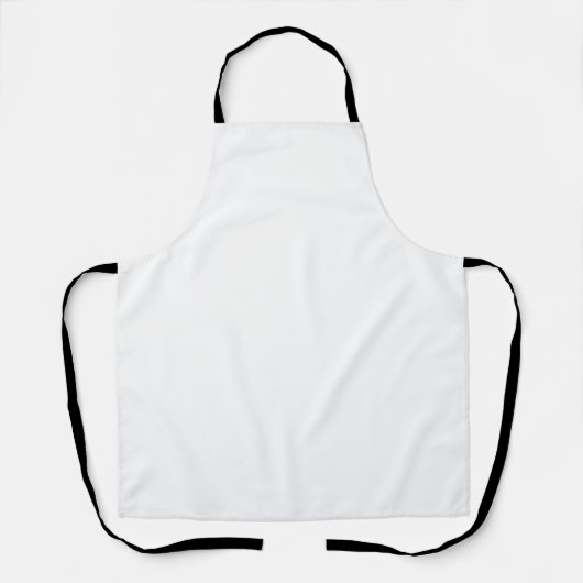 Tablier Conception simple blanche personnalisée Ajouter un (Recto)