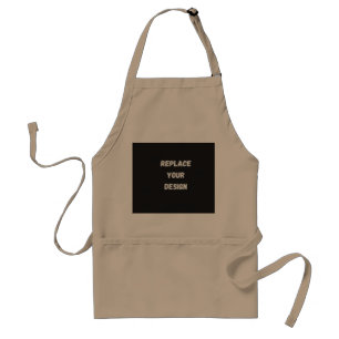 Tablier Conception simple noire personnalisée Ajouter une 