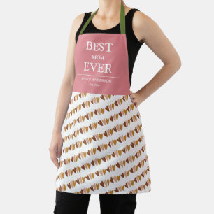 Tablier Conception simple personnalisée Meilleure maman Ca
