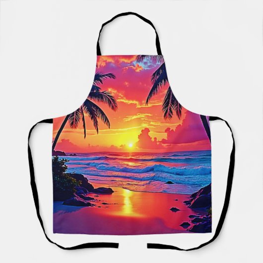 Tablier Conception Tropical Sunset Paradise (Recto)