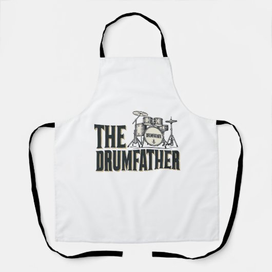 Tablier Conception vectorielle de citation de batteur Drum (Recto)