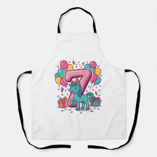 Tablier Conception vectorielle de poney mignon pour la fêt