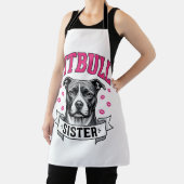 Tablier Conception vectorielle de sœur Pitbull amateur de (Insitu)