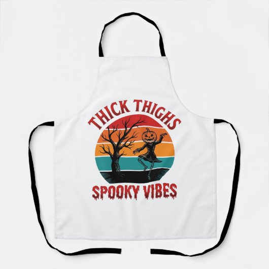 Tablier Conceptions de chemise Halloween Thick Thighs Spoo (Recto)