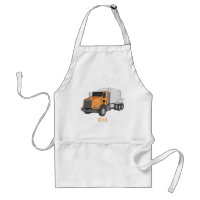 Concrete cement mixing truck cartoon illustration