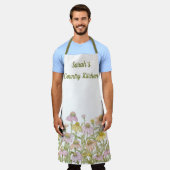 Tablier Coneflowers Watercolor (Porté)