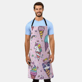 Tablier Cônes de crème glacée mignonne (Porté)