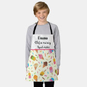 Tablier Cônes glacés et pop-iche chef en formation (Porté)