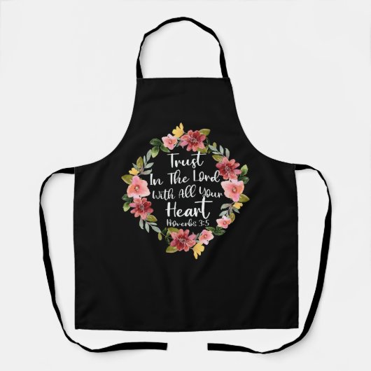 Tablier Confiance Dans Le Seigneur Écriture Biblique Chris (Recto)