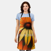 Tablier Confleurs royaux orange (Porté)