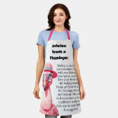 Tablier Conseil De Cuisine Drôle D'Un Flamant rose (Porté)