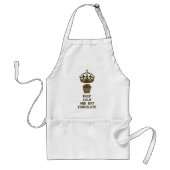 TABLIER CONSERVEZ LE CHOCOLAT DE MANGE CALME (Devant)