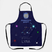 Tablier Constellation de l'hémisphère Nord Lyra (Recto)