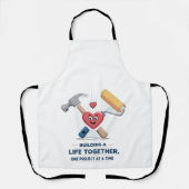 Tablier Construire une vie ensemble | Cute do-it-yourself  (Recto)