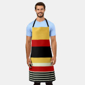 Tablier Contraste Jaune Avec Rouge (Porté)