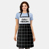Tablier Contrôle noir et blanc personnalisé (Porté)