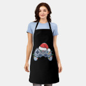 Tablier Contrôleur de jeu vidéo Noël Santa Hat Gamer (Porté)