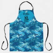 Tablier Cook Nom Ocean Wave Chef Apron (Recto)