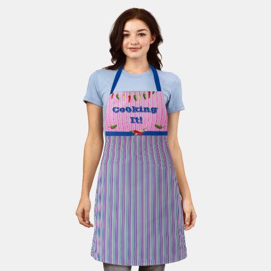 Tablier Cooker Fun Hot Peppers Apron (Porté)