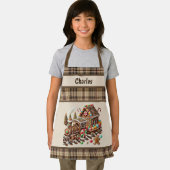 Tablier cookie cool train de Noël unisex enfants ajouter u (Insitu)