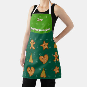 Tablier Cookie de Noël Crew-Gingerbread Pals-Green M