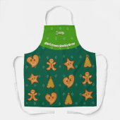 Tablier Cookie de Noël Crew-Gingerbread Pals-Green M (Recto)